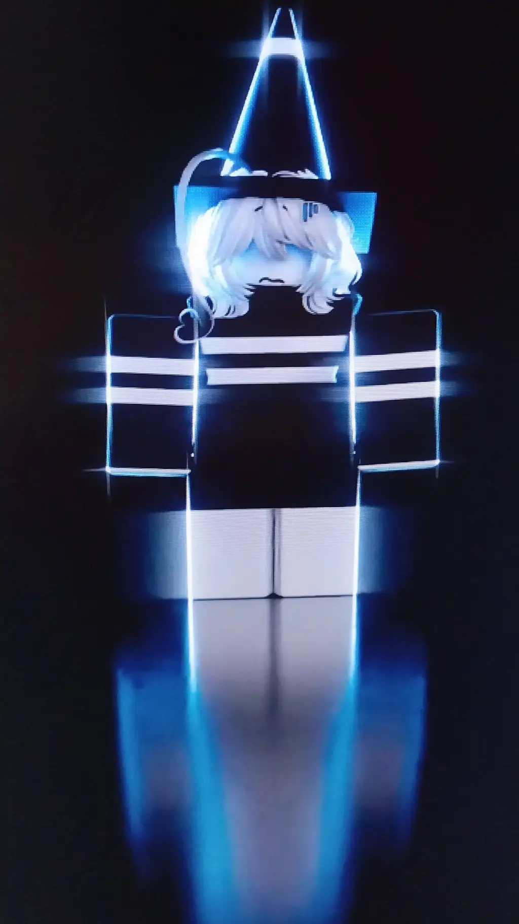 ai character: cone girl background