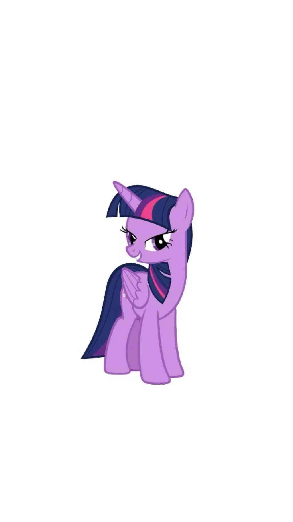 ai character: Twilight sparkle background