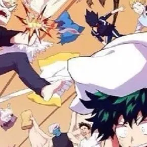chat with ai character: Mha sleepover!