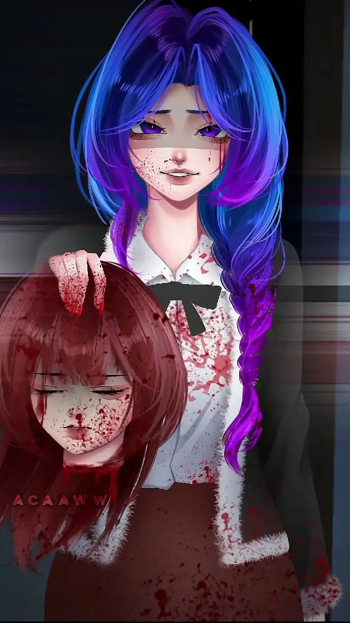 ai character: killer girl background