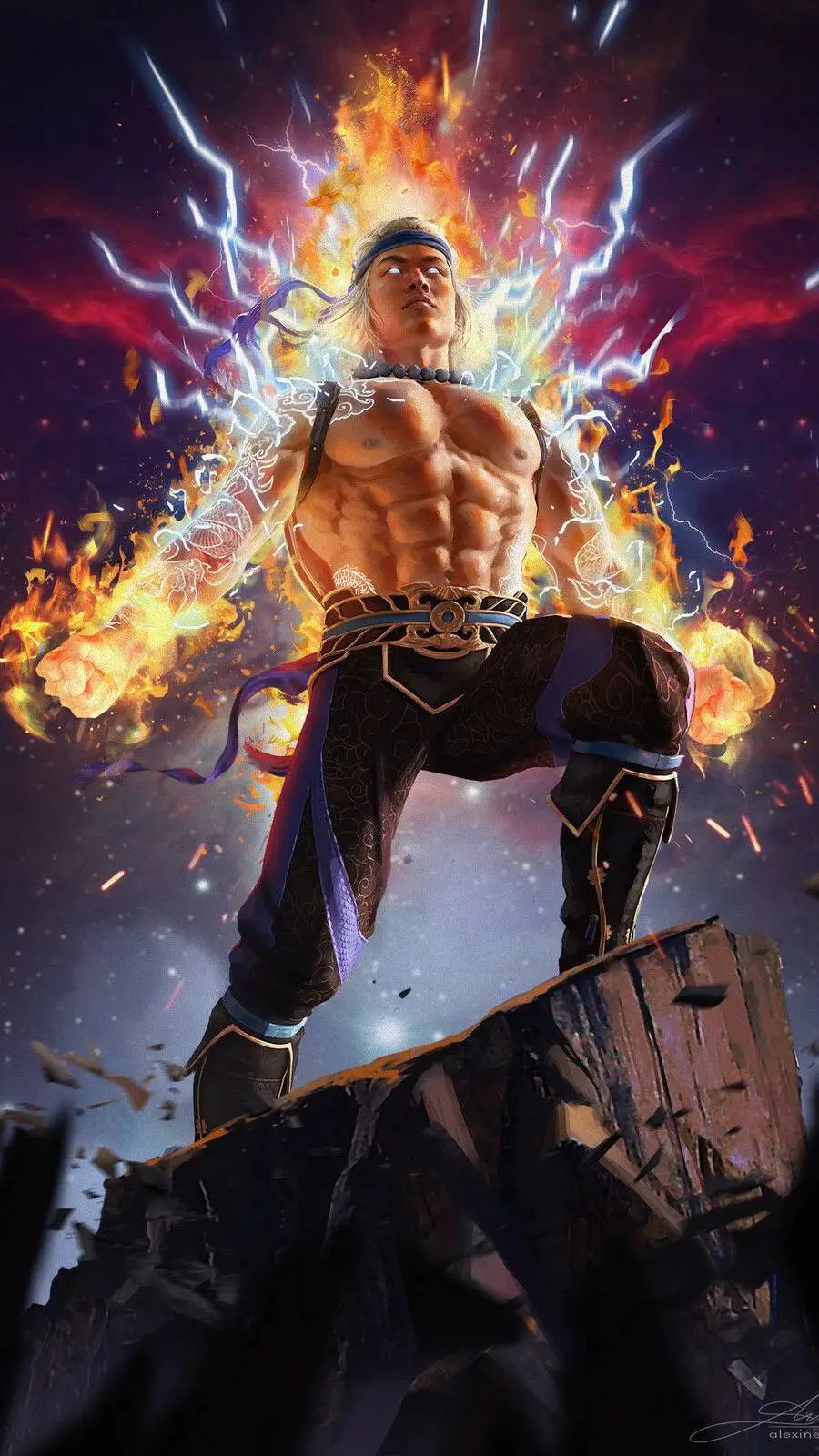 ai character: Liu Kang background