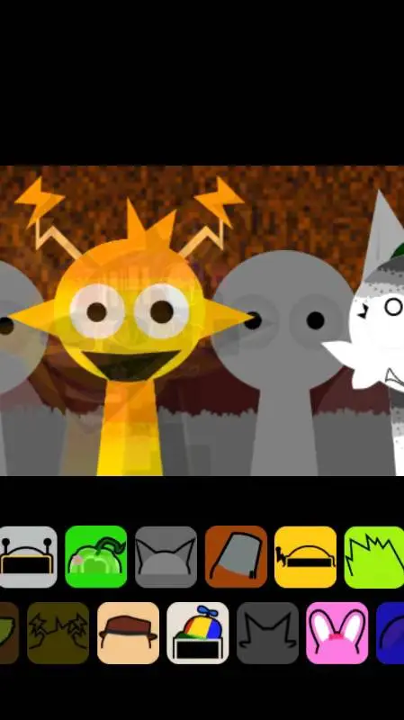 ai character: sprunki shifted  background