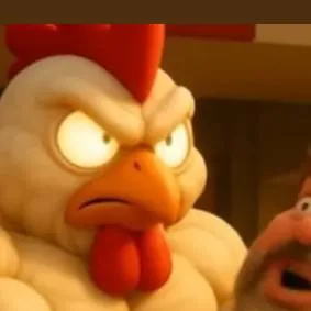 chat with ai character: stronged AI chicke