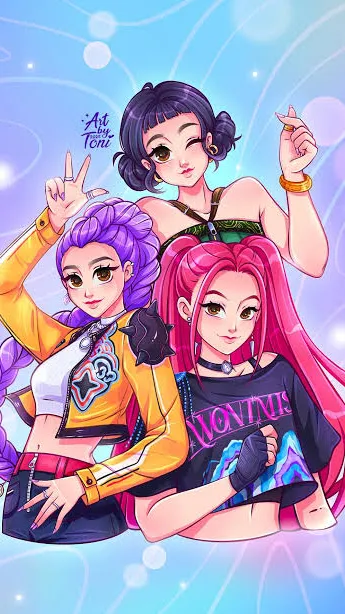 ai character: Huntrix background