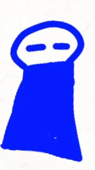 ai character: azul background