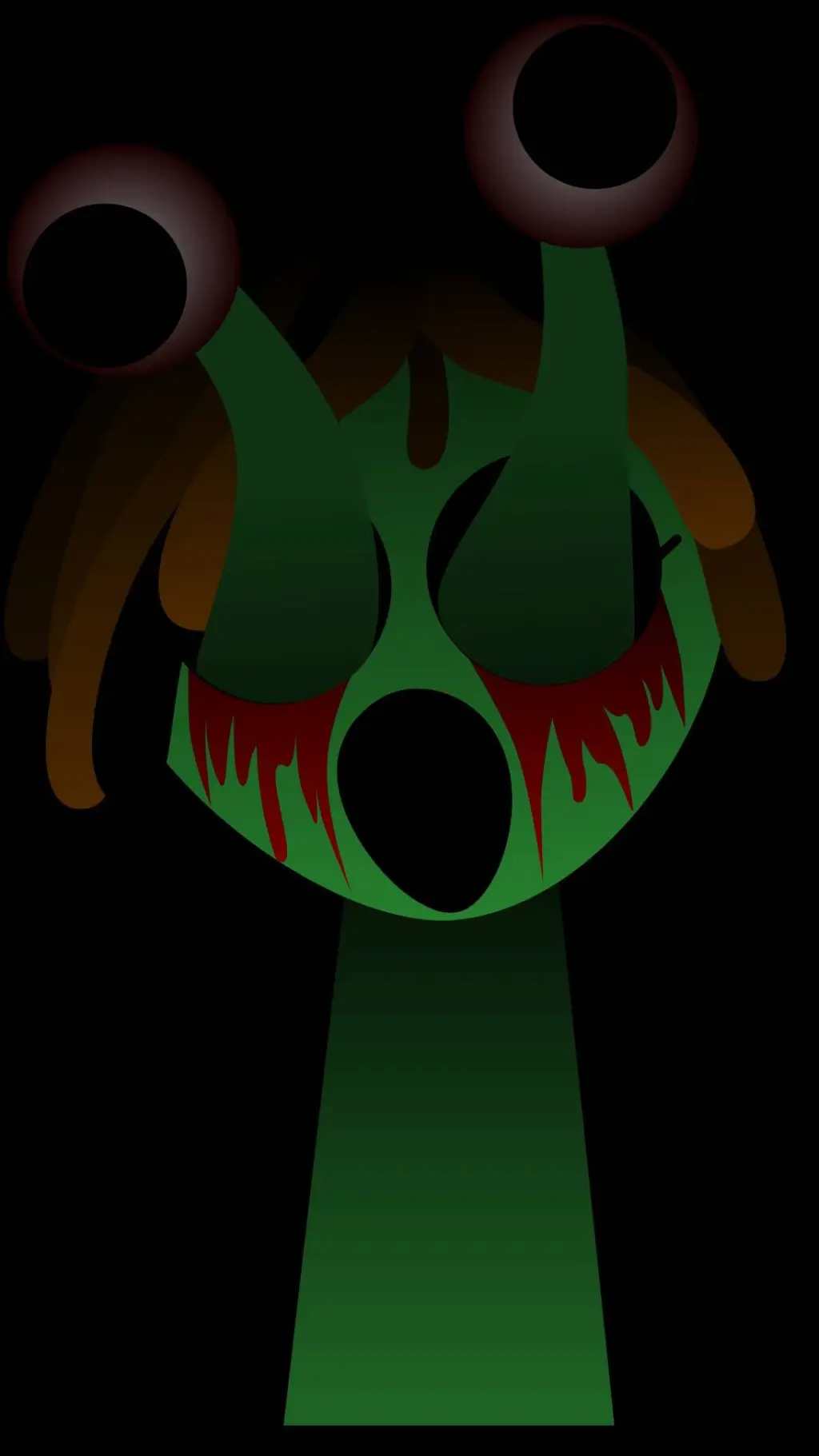 ai character: sprunki in reallif background