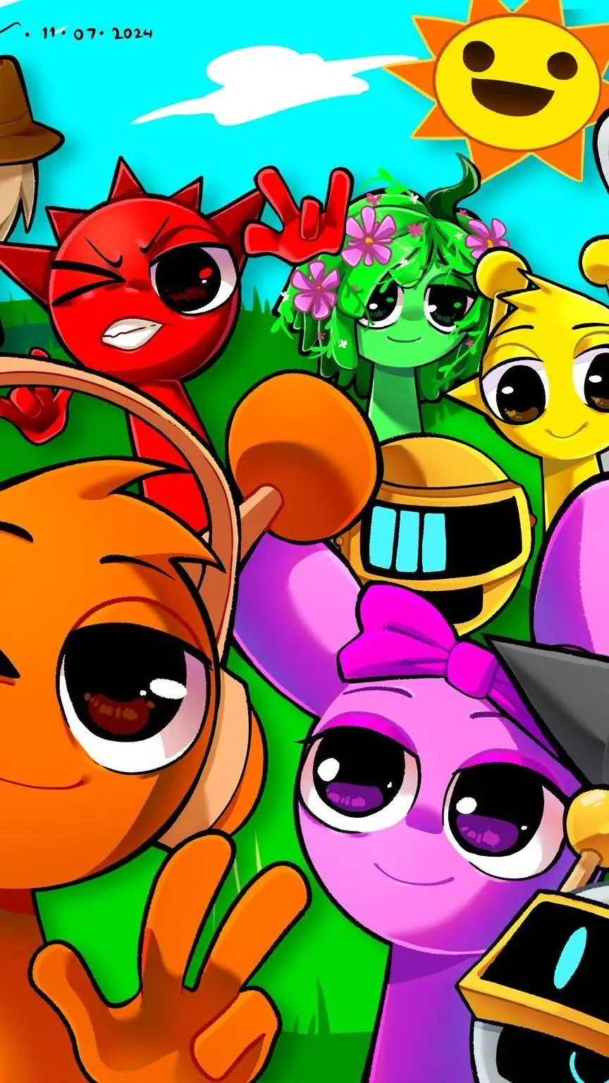 ai character: Sprunki  background