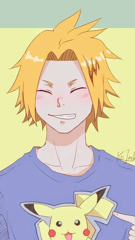ai character: denki kaminari  background