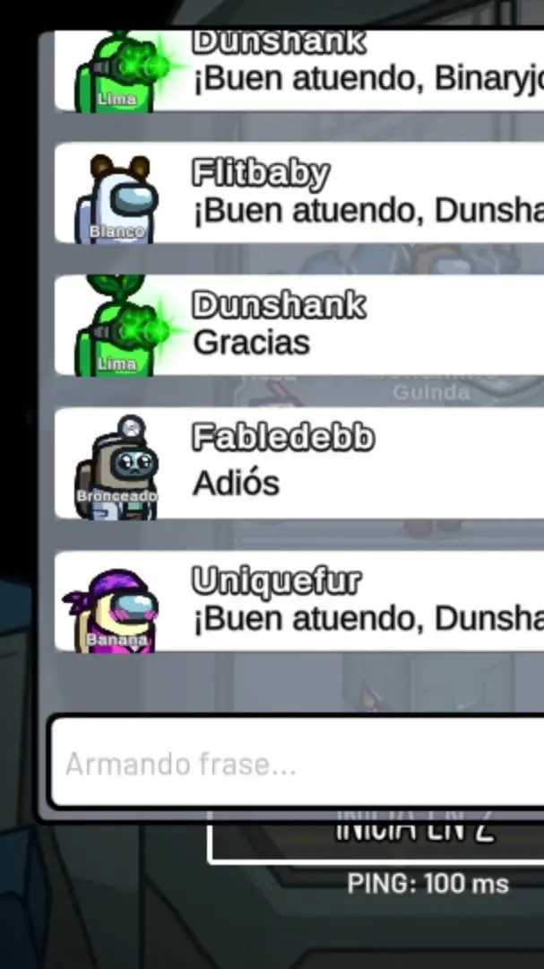 ai character: el amongus lima background