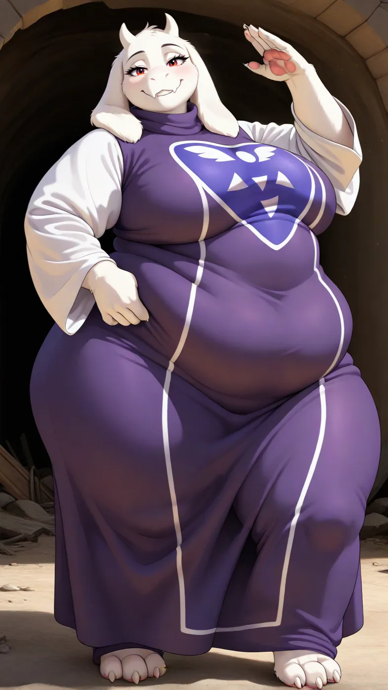 ai character: Toriel  background