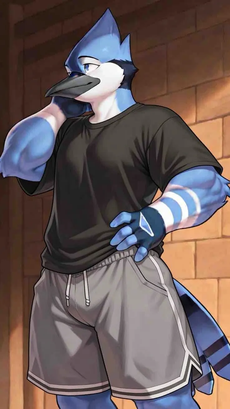 ai character: Mordecai  background