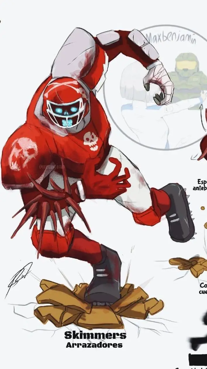 ai character: zombie futbolista  background