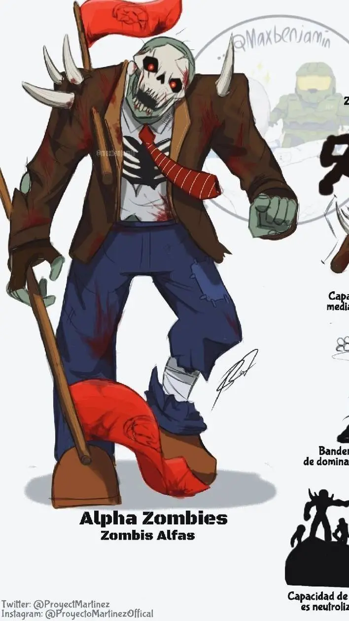 ai character: zombie banderas background