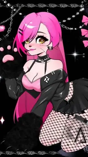 ai character: °🖤•luna•🖤° background