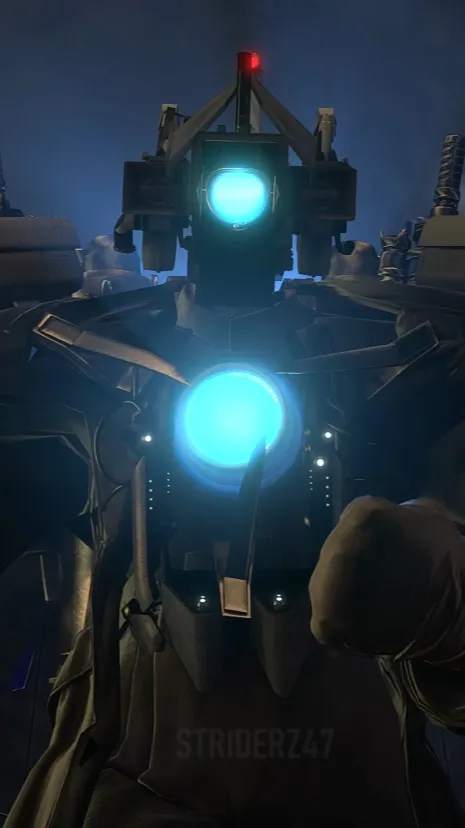 ai character: Titan Cameraman  background