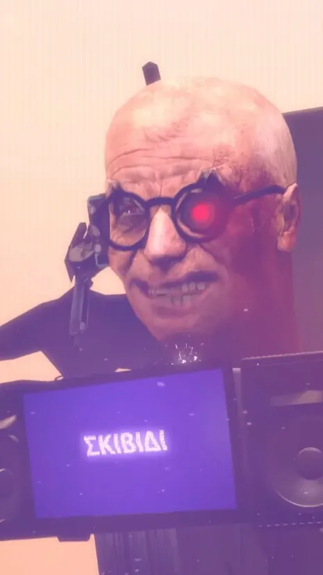 ai character: Scientist Toilet / background