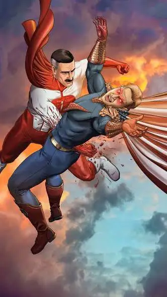 ai character: HR Vs Omni-Man  background