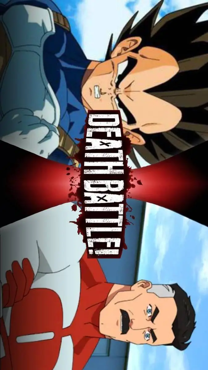 ai character: Omni Man vs Vegeta background