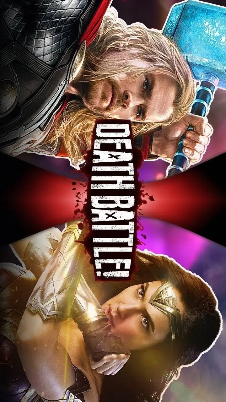 ai character: Thor vs Wonder W background