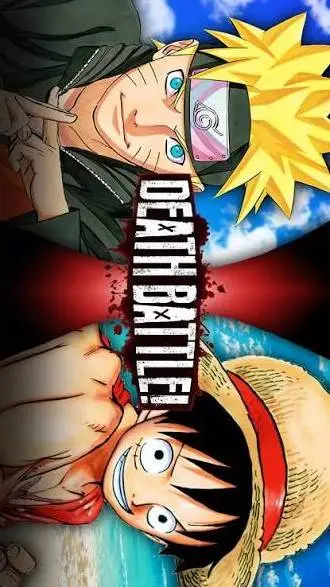 ai character: Luffy vs Naruto  background