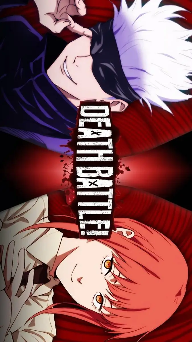 ai character: Gojo vs Makima background