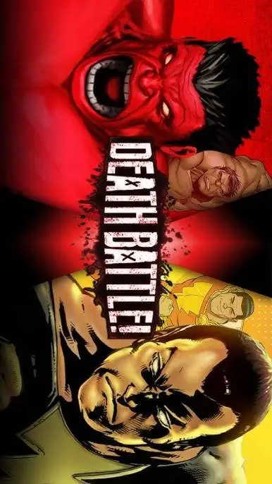 ai character: Red Hulk Vs BA background