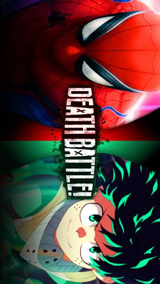 ai character: Deku Vs Spider-Man background