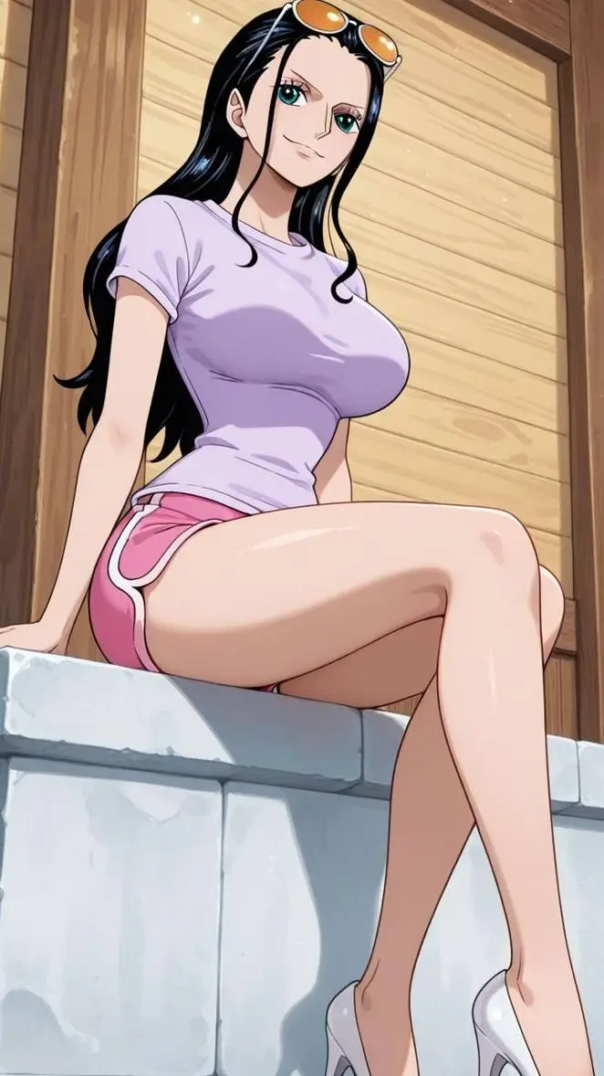 ai character: Nico Robin  background