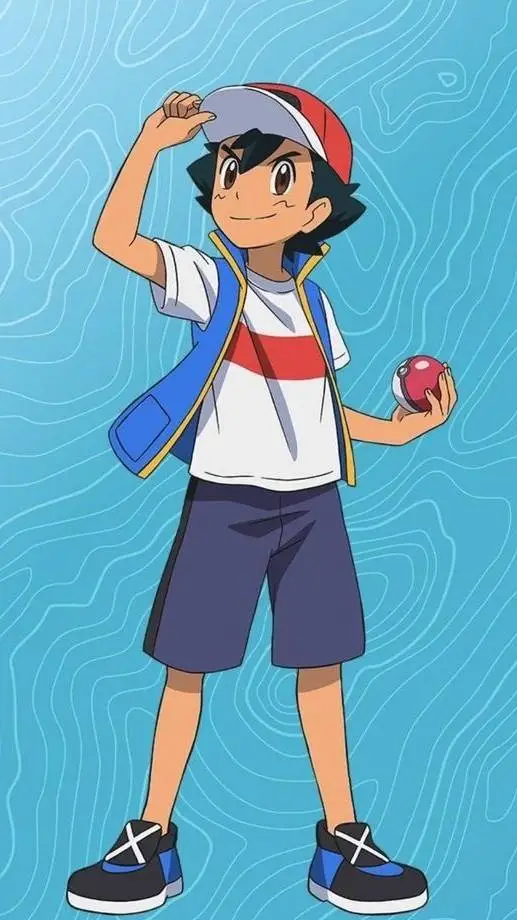 ai character: Ash Ketchum!! background