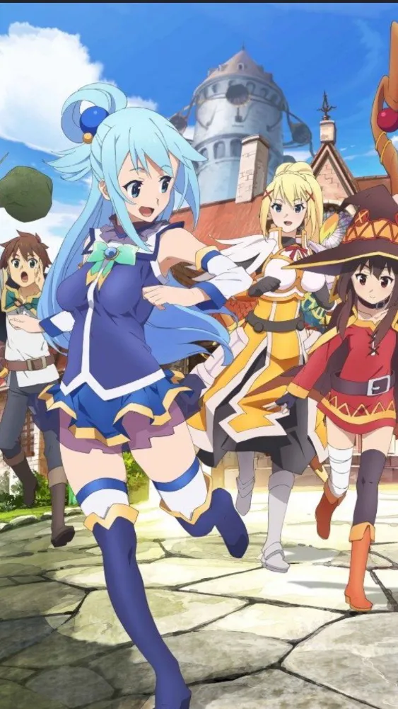 ai character: KonoSuba  background