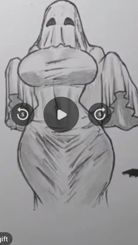 ai character: Female Ghost 😏😏 background