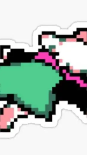 ai character: ralsei en el suelo background