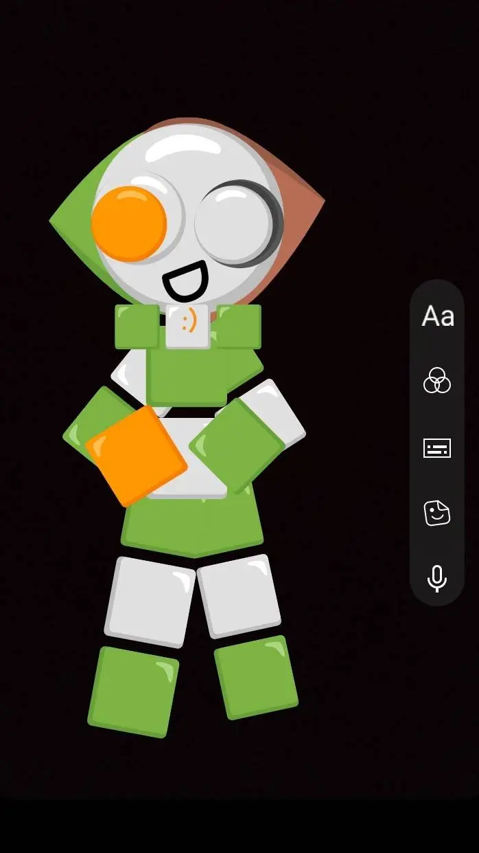 ai character: happy free Magus   background