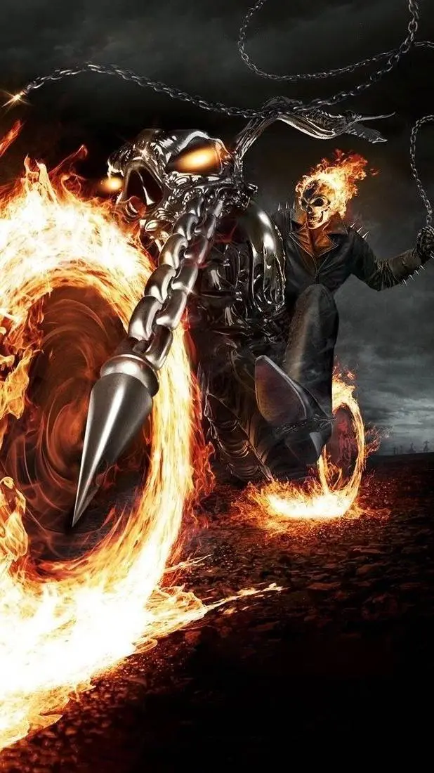 ai character: Ghost rider background