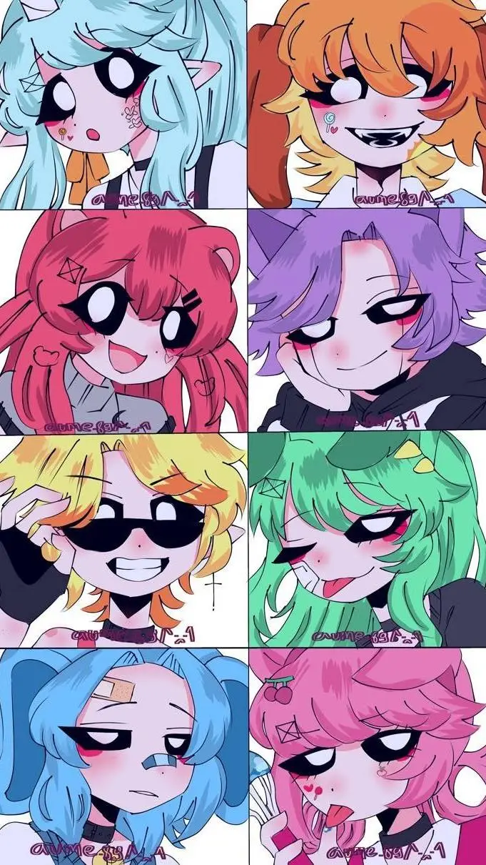 ai character: Smiling critters  background