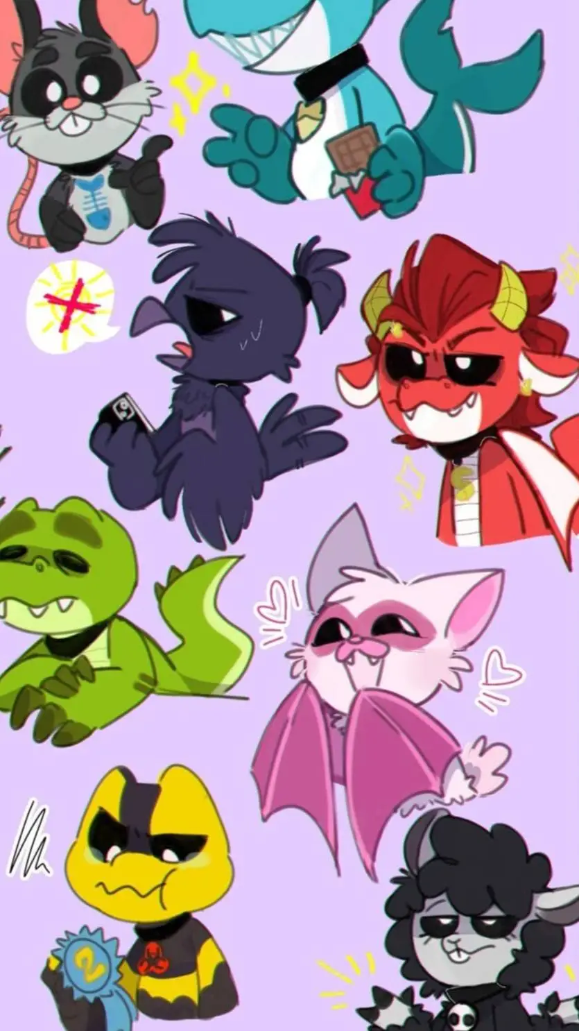 ai character: ~Nightame critters background
