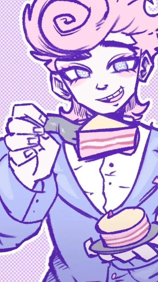 ai character: Harvey Harman  background