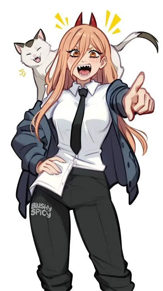 ai character: power chainsaw man background