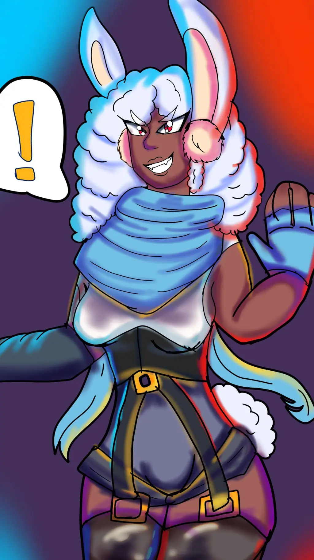 ai character: Lola Bunny background