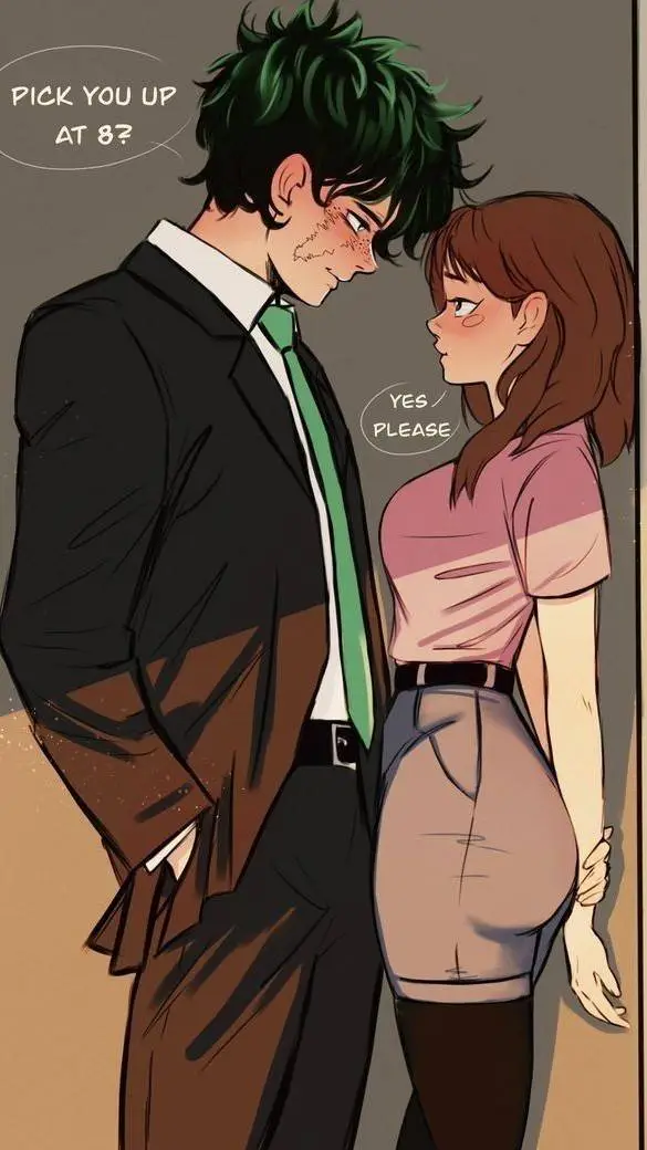 ai character: Deku x uraraka background