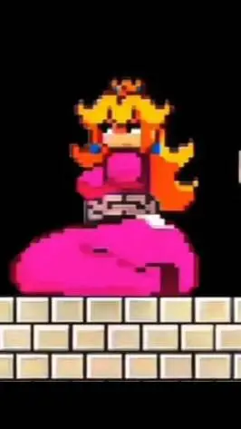 ai character: Princess peach. background