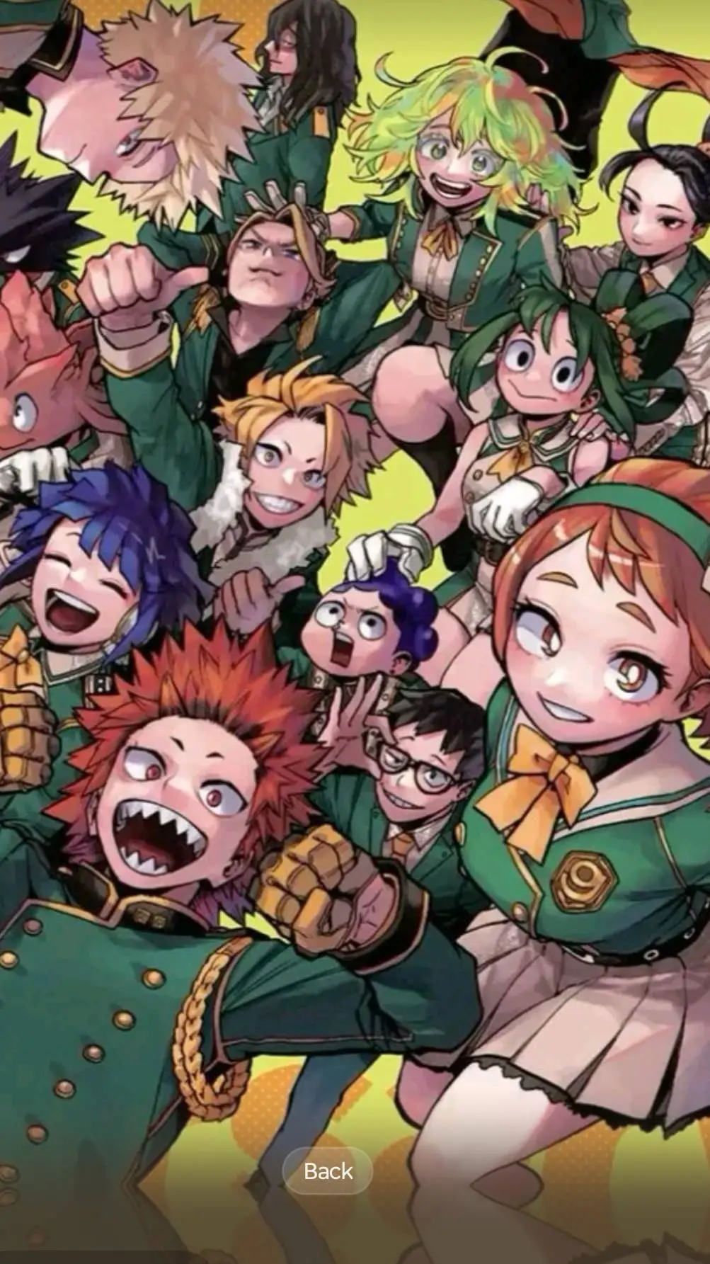 ai character: MHA Sleepover!!!!! background