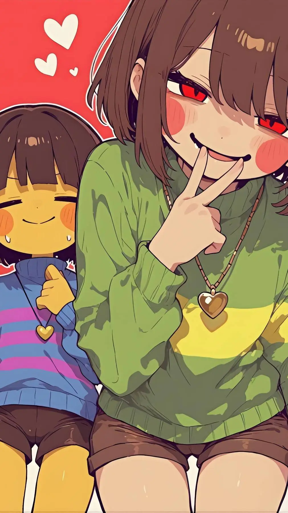 ai character: Frisk & Chara background