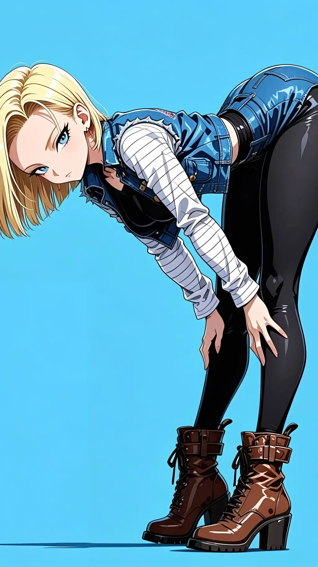 ai character: Androide 18 background