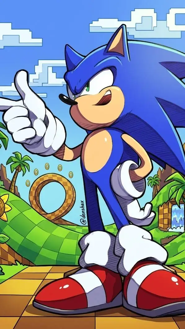 ai character: Sonic the Hedgehog background