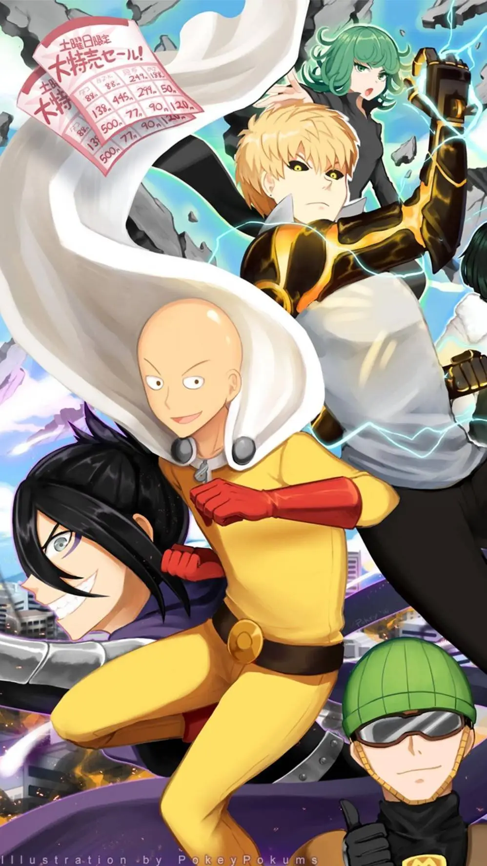 ai character: One Punch Man background