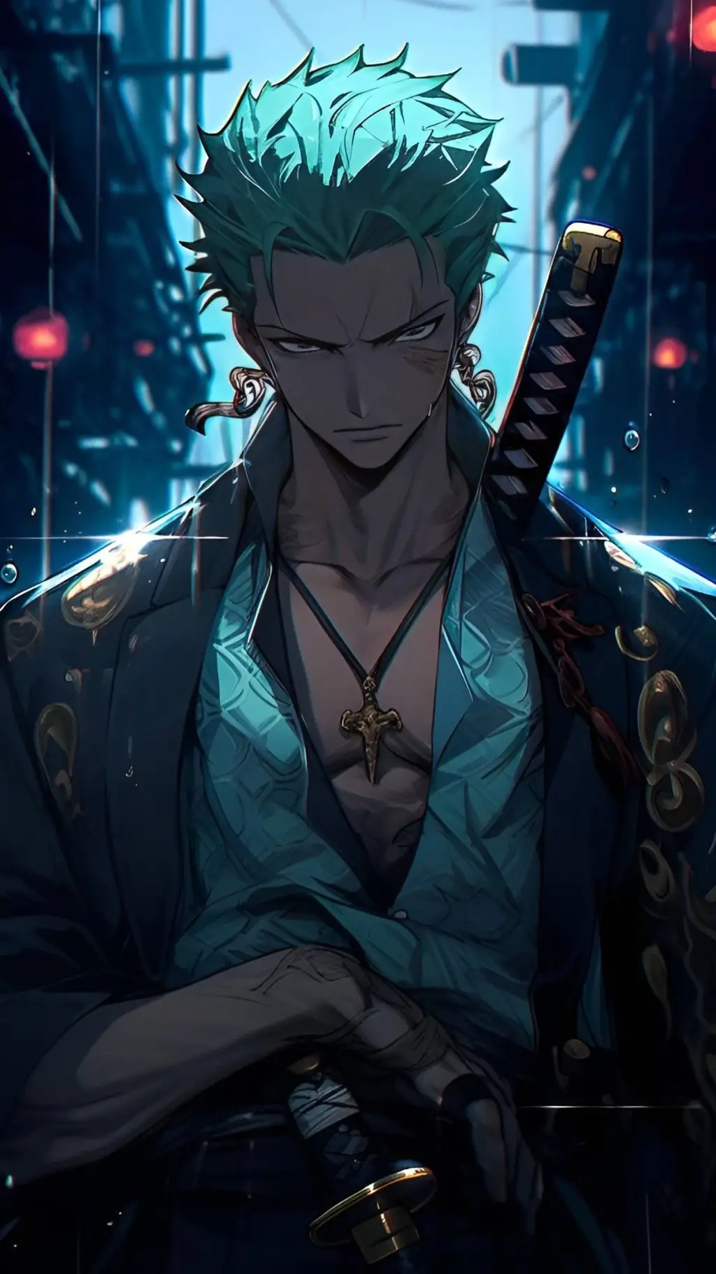 ai character: Zoro background