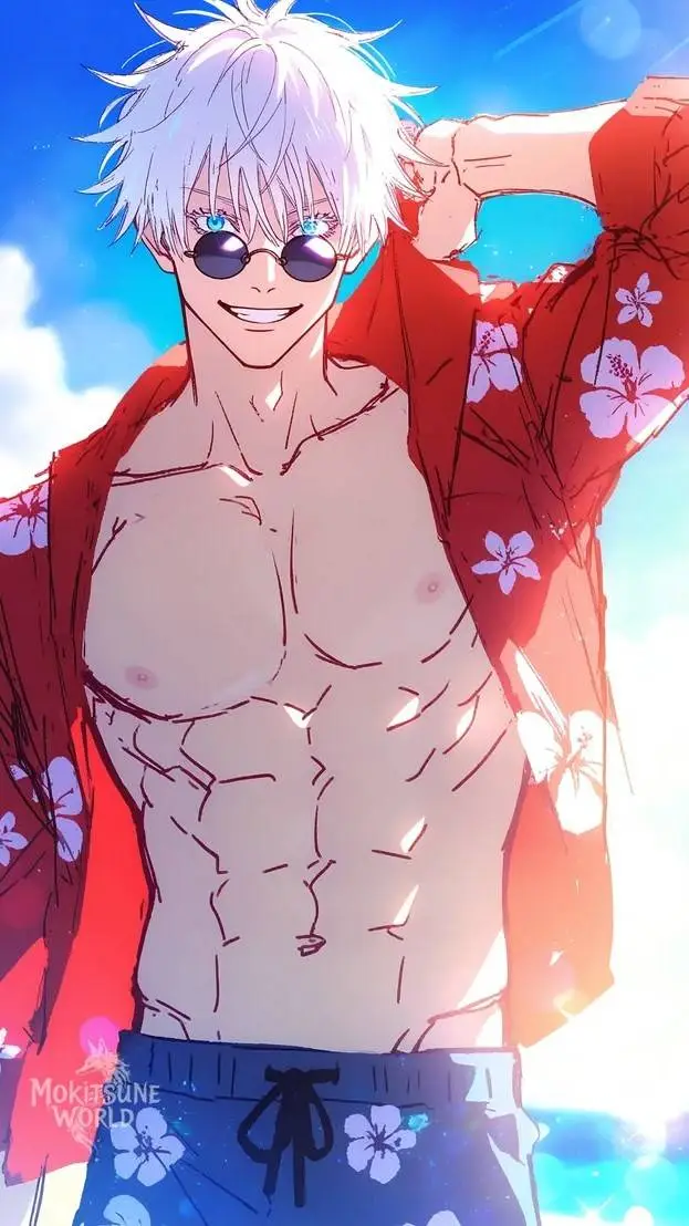 ai character: 🦋  𝔾𝕠𝕛𝕠 𝕊𝕒𝕥𝕦𝕣𝕠 🦋 background