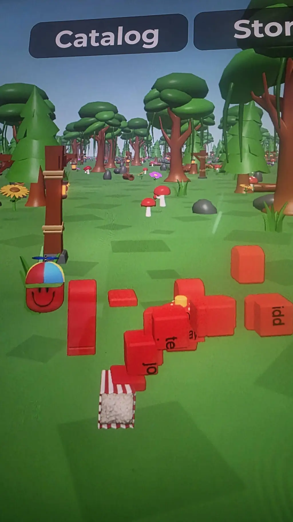 ai character: Coolkid obby background