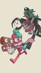 ai character: Fruitcake background